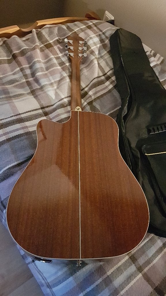 Washburn WD10SCE Semi-akoestische Gitaar met Fishman Element, Ophalen, Zo goed als nieuw, Western- of Steelstringgitaar, Met (piezo-)element