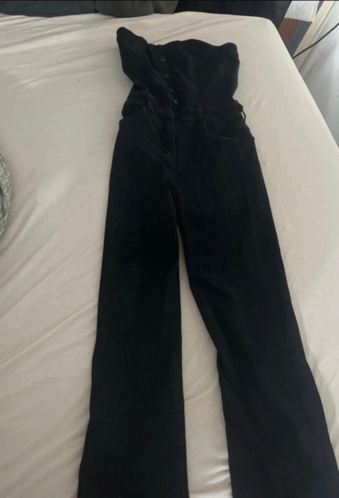 Spijker jumpsuit, Ophalen of Verzenden, Zo goed als nieuw, Maat 38/40 (M), Zwart