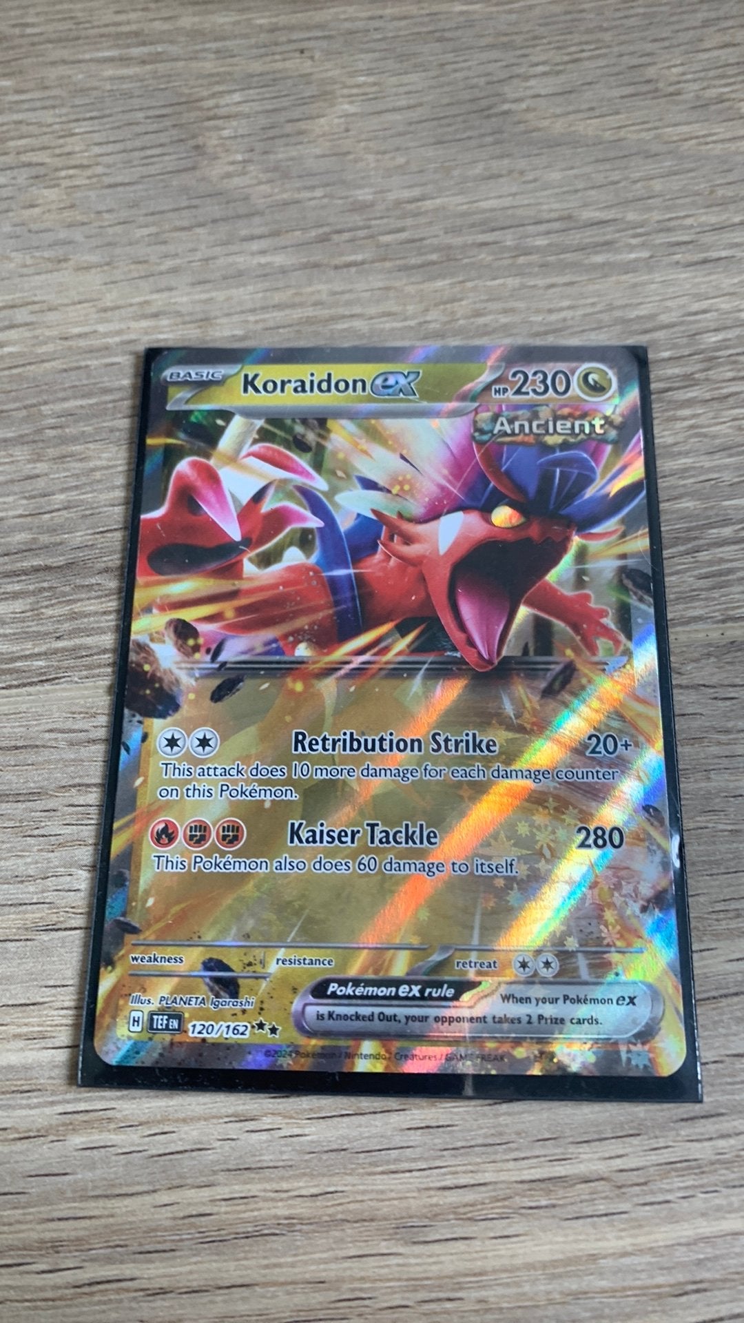Koraidon ex, Ophalen, Zo goed als nieuw