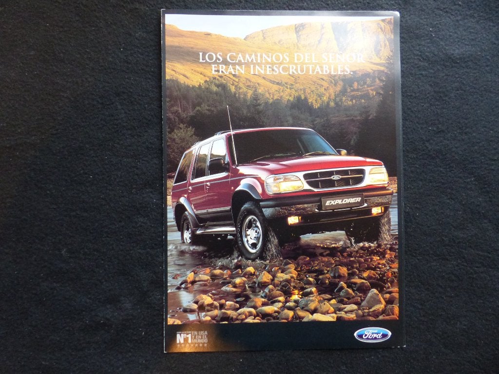 Ford USA Explorer brochure  Spaanstalig ca. 2002, Verzenden, Zo goed als nieuw, Ford