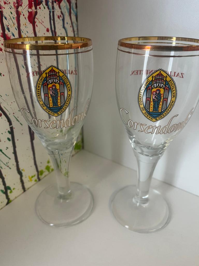 Corsendonk bierglazen set van 2 glazen, Ophalen of Verzenden, Nieuw, Glas of Glazen, Overige merken