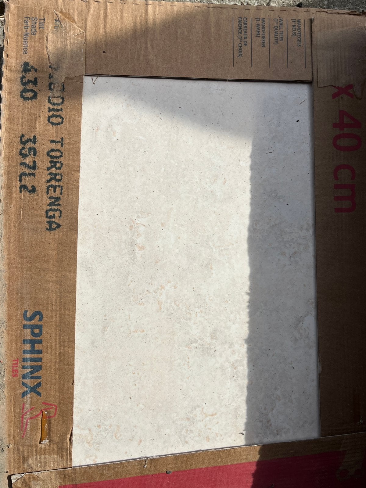 Wandtegels40*30, Ophalen, Keramiek, Zo goed als nieuw, 20 tot 40 cm
