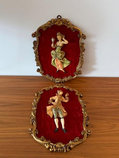 Wanddecoratie, Italiaans, Victoriaans, barok, reliëf, ‘50/60, Ophalen of Verzenden