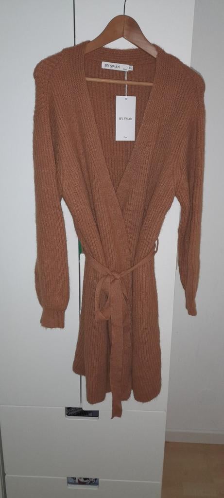 Mooi lang bruin vest one size van By Swan Nieuw!, By Swan, Ophalen of Verzenden, Nieuw, Bruin