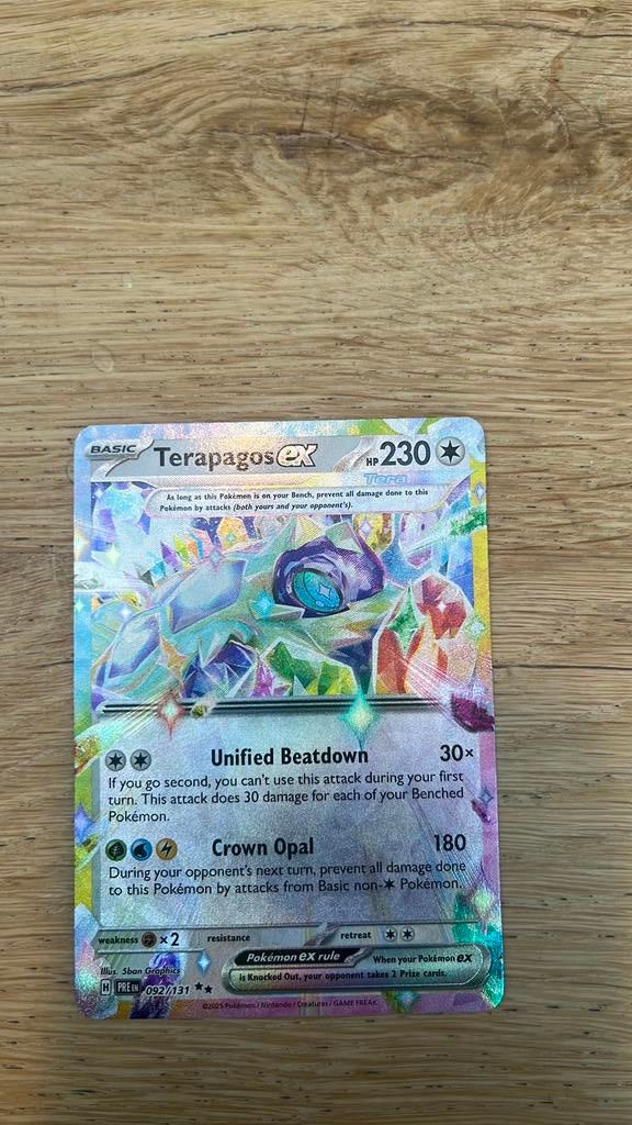 Terapagos pokemonkaart, Ophalen of Verzenden, Zo goed als nieuw