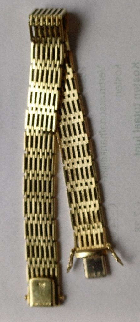 gouden schakel armband, Ophalen, Zo goed als nieuw, Goud, Goud