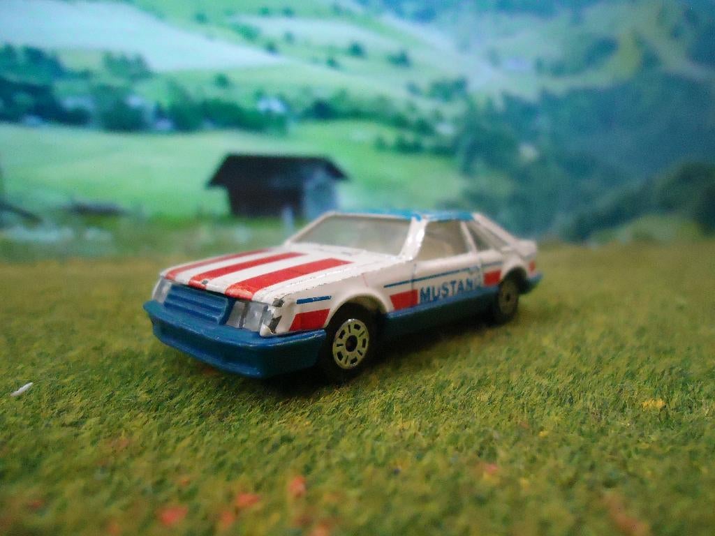 1:64 Ford Mustang III Fox Body Corgi Juniors Stars & Stripes, Ophalen of Verzenden, Gebruikt, Auto