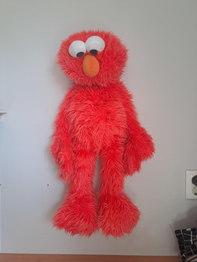 Grote Elmo handpop - 80cm hoog, Gebruikt, Overige merken, Overige karakters, Overige typen