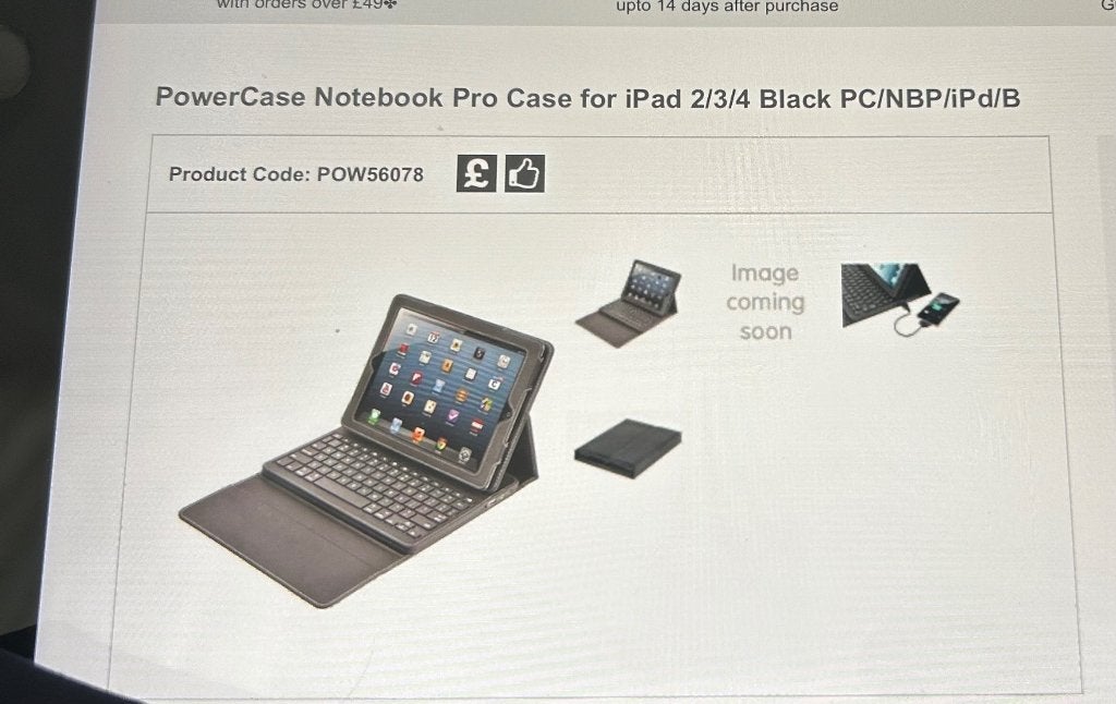 Powercase notebook pro case iPad 2/3/4, Computers en Software, 10 inch, 2/3/4, Nieuw, Bescherming voor- en achterkant