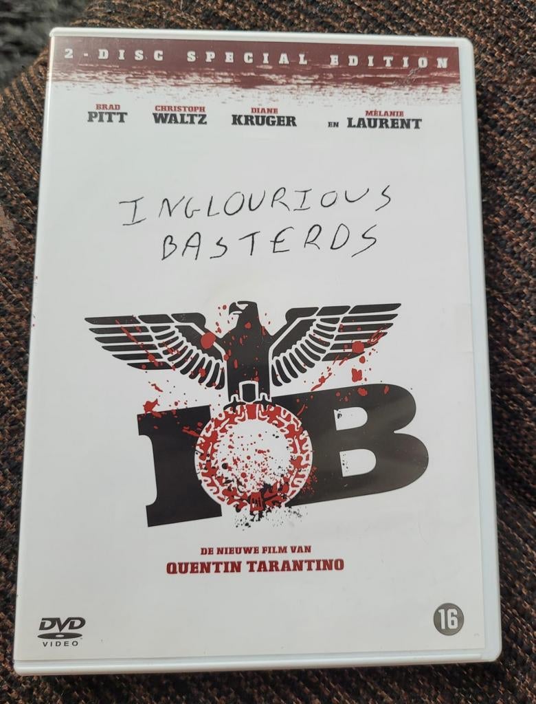 Inglorious basterds Brad Pitt melanie laurent tarantino nazi, Vanaf 16 jaar, Ophalen of Verzenden, Zo goed als nieuw, Overige gebieden