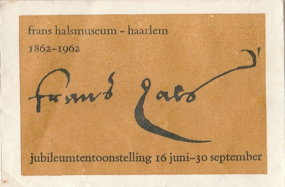 Frans Hals museum Haarlem 1962 - jubileumtentoonstelling, Ophalen of Verzenden
