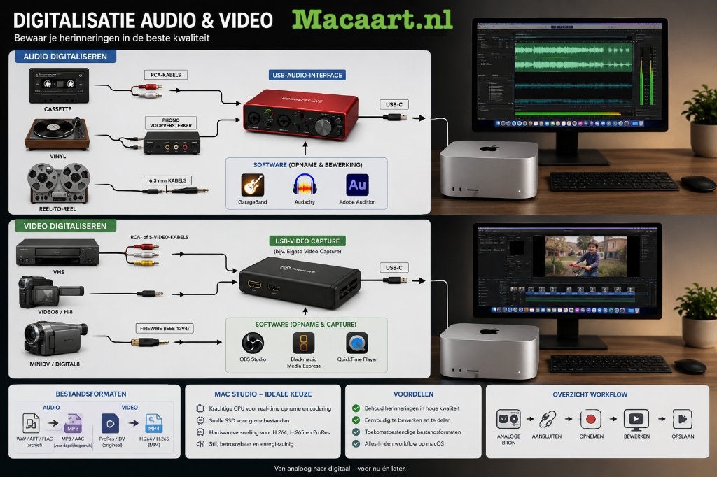 Al uw audio/video digitaliseren, Ophalen of Verzenden, Nieuw