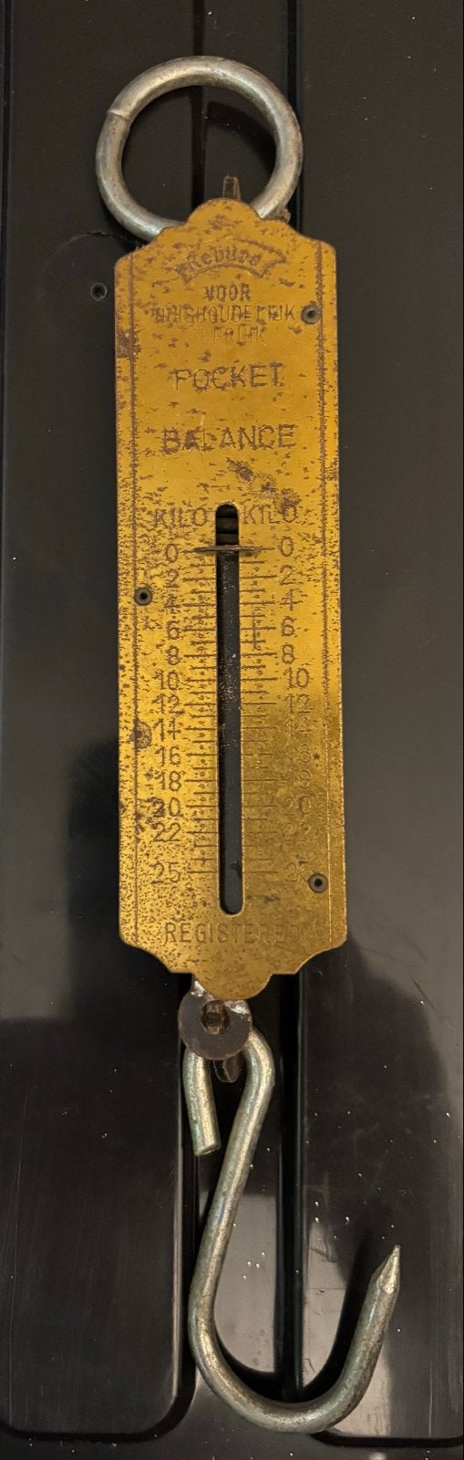 Vintage Rebula Pocket Balance - Huishoudelijke Weegschaal, Antiek en Kunst, Ophalen of Verzenden