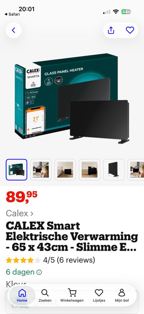 Calex smart heater als nieuw!, Ophalen of Verzenden, Zo goed als nieuw