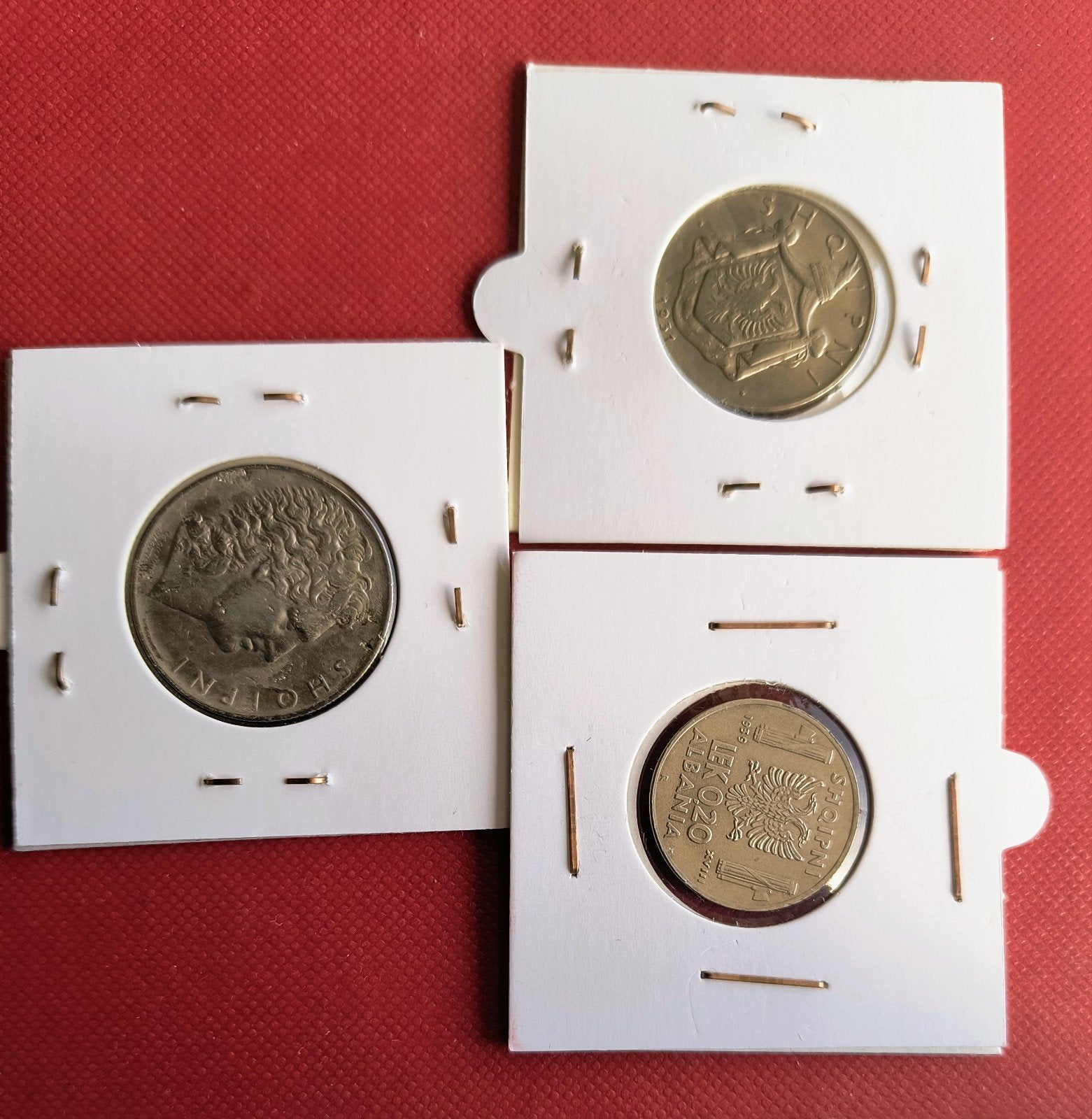 Oude munten Koninkrijk Albanië: 1, 1/2, 0,20 Lek (1931-1939), Postzegels en Munten, Munten | Europa | Niet-Euromunten, Ophalen of Verzenden
