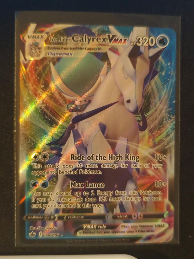 Ice Rider Calyrex Vmax (CRE 046) - Pokemon Chilling Reign, Ophalen of Verzenden, Zo goed als nieuw