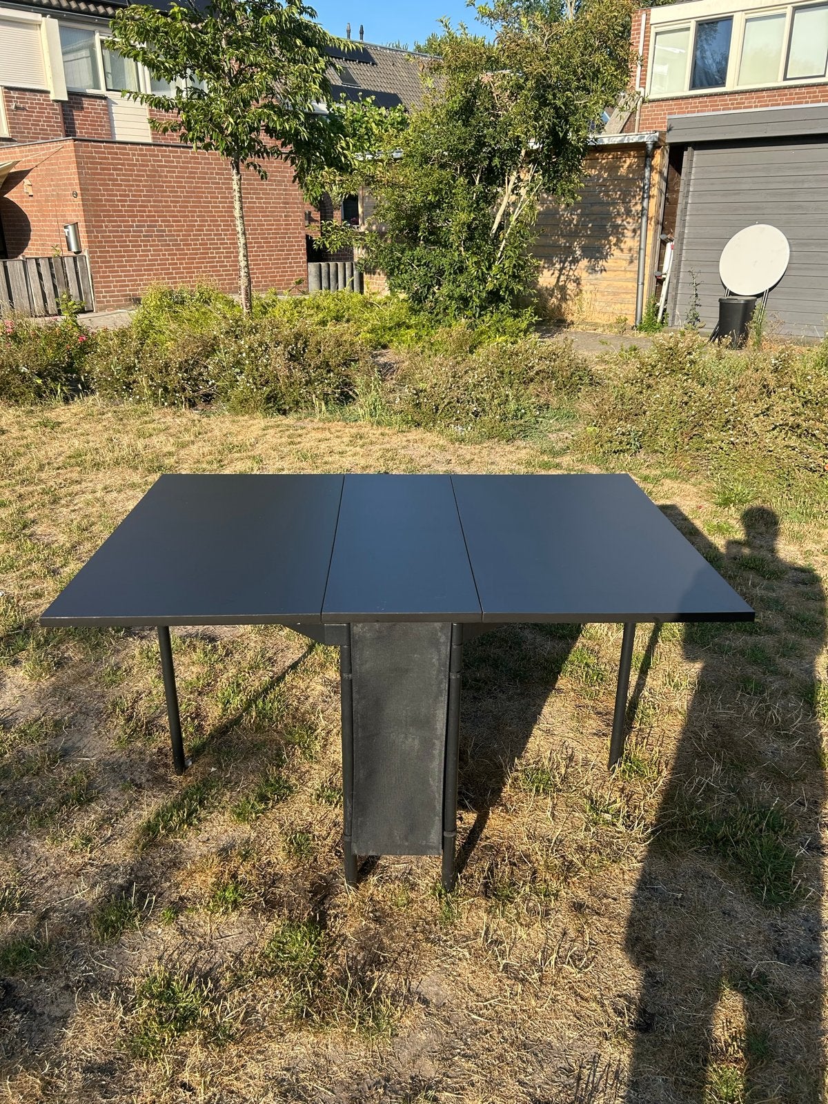 IKEA inklaptafel met 4 stoelen (NOG TE KOOP), Ophalen, 100 tot 150 cm, 50 tot 100 cm, Zo goed als nieuw