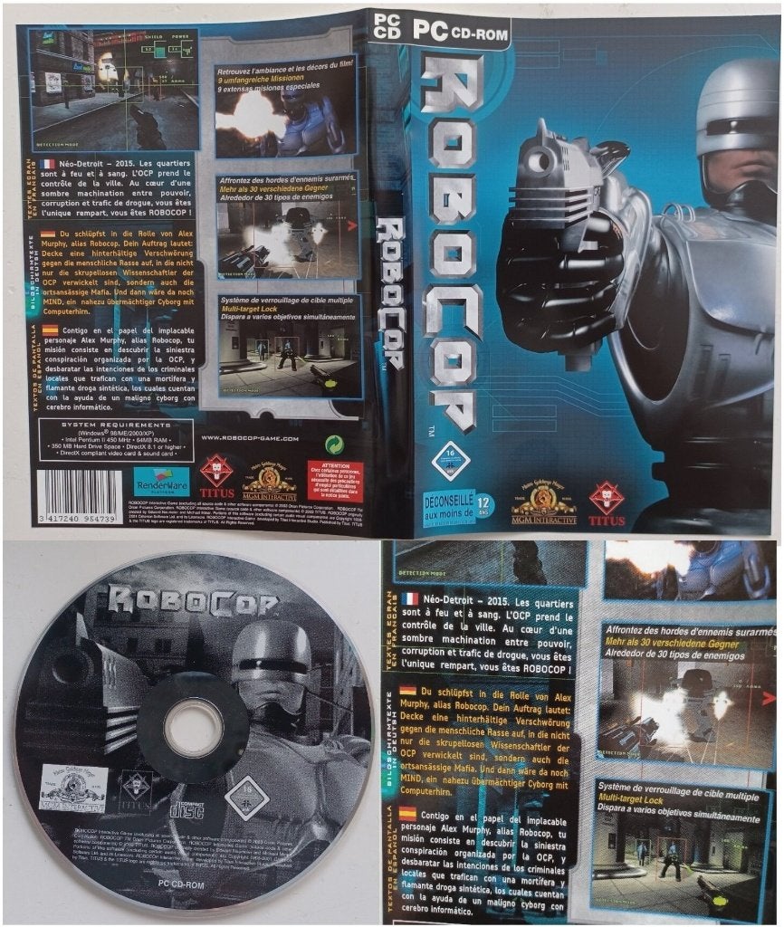 robocop videogame, Avontuur en Actie, 1 speler, Ophalen of Verzenden, Zo goed als nieuw