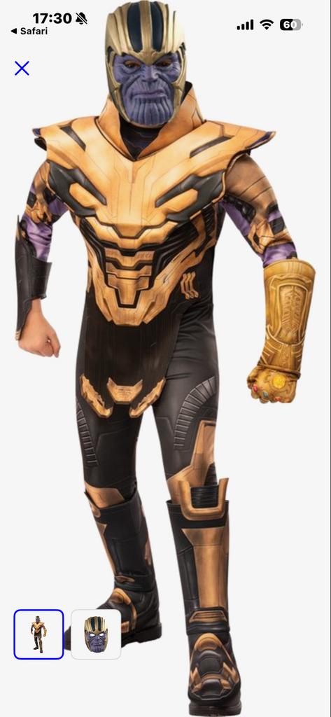 Avengers Thanos verkleedpak, maat medium, Ophalen of Verzenden, Zo goed als nieuw, 146 t/m 152, Jongen of Meisje