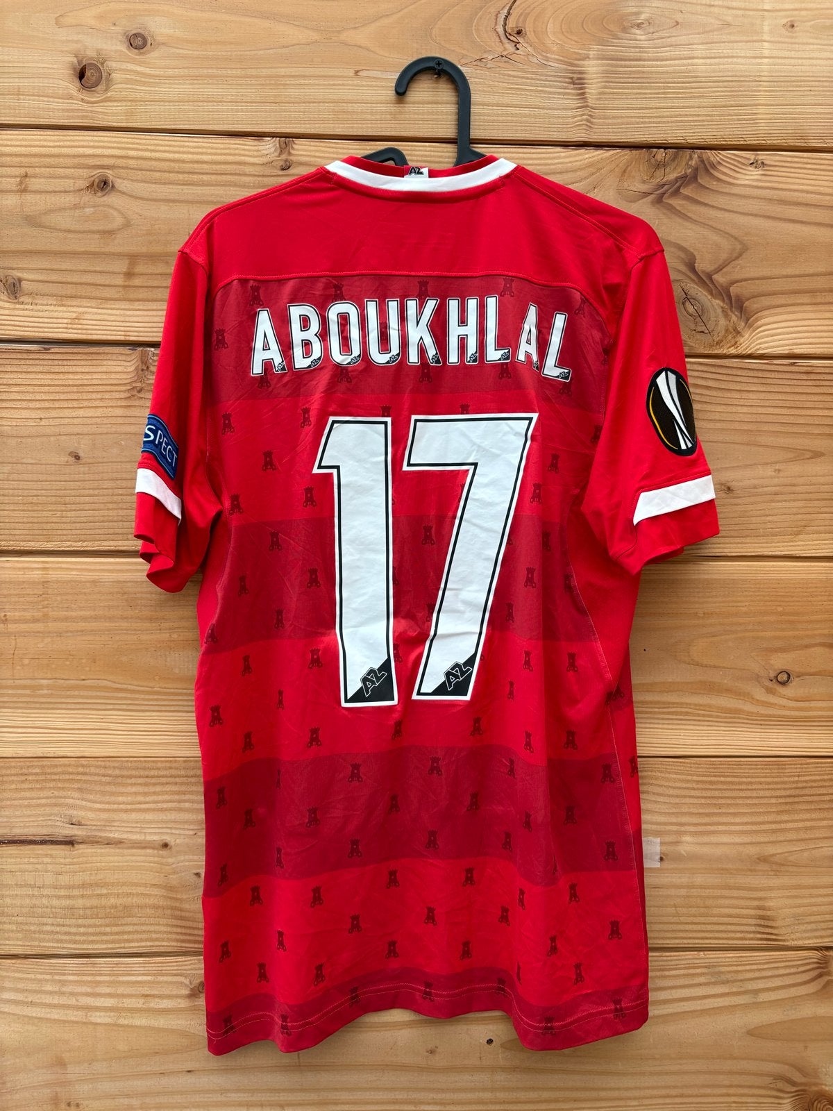 Matchworn Aboukhlal AZ Europa League Shirt, Ophalen of Verzenden, Gebruikt, Shirt
