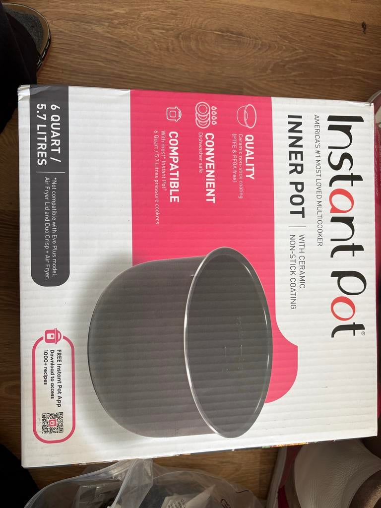 Instant Pot Binnenpan 6 Quart / 5.7 Liter Keramische Coating, Verzenden, Nieuw