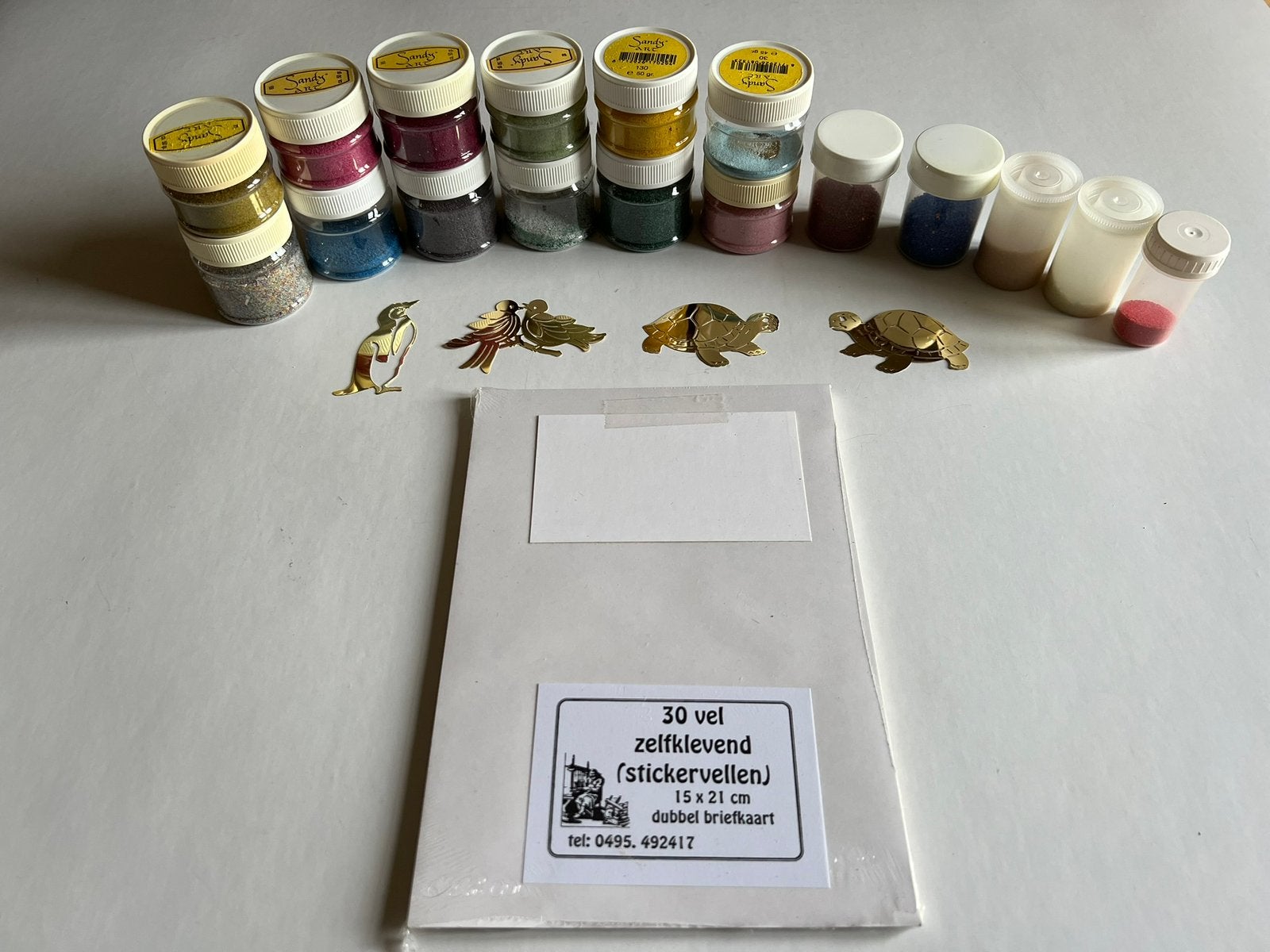 Complete Sandy Art Set - Zandkunst & Kaarten Maken, Verzenden, Zo goed als nieuw, Overige thema's, Pons of Mal