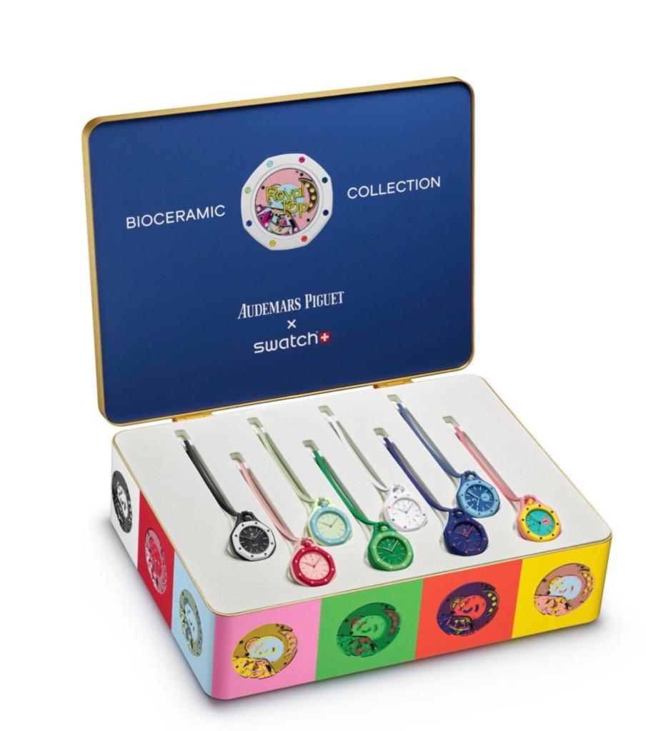 Swatch x AP Royal Pop Horloge Pre order, Swatch, Nieuw, Ophalen of Verzenden, Kunststof