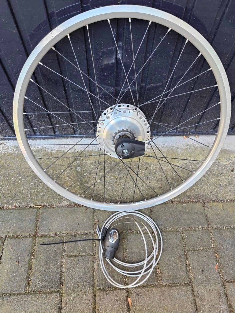 Achterwiel met Nuvinci atc traploze versnellingsnaaf, Gebruikt, Aluminium, Stadsfiets, Ophalen