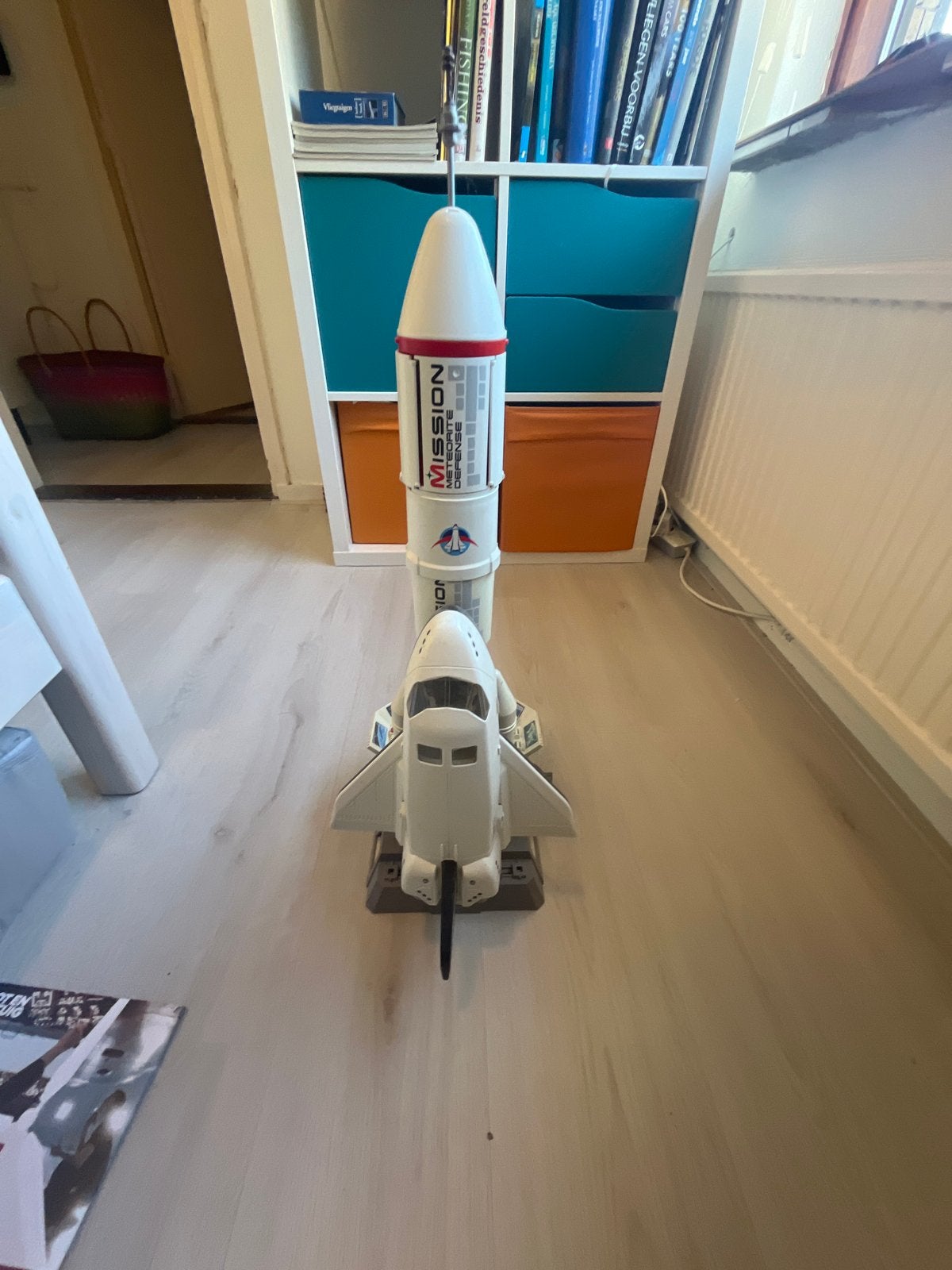 Playmobil Ruimte Raket met Shuttle en Uitbreidingen, Ophalen of Verzenden, Gebruikt