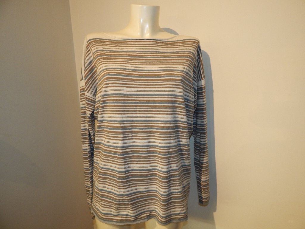 Sarah Pacini mooie fijn gebreide trui strepen mt One Size, Kleding | Dames, Truien en Vesten, Sarah Pacini, Maat 42/44 (L), Zo goed als nieuw