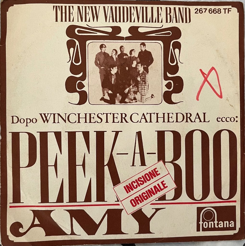 New Vaudeville Band. Peek-a-boo/Amy, EP, Ophalen of Verzenden, Gebruikt, Pop