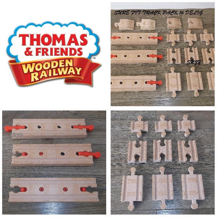 Thomas de Trein Houten Series Sure Fit Track Pack 16 delig, Ophalen of Verzenden, Gebruikt