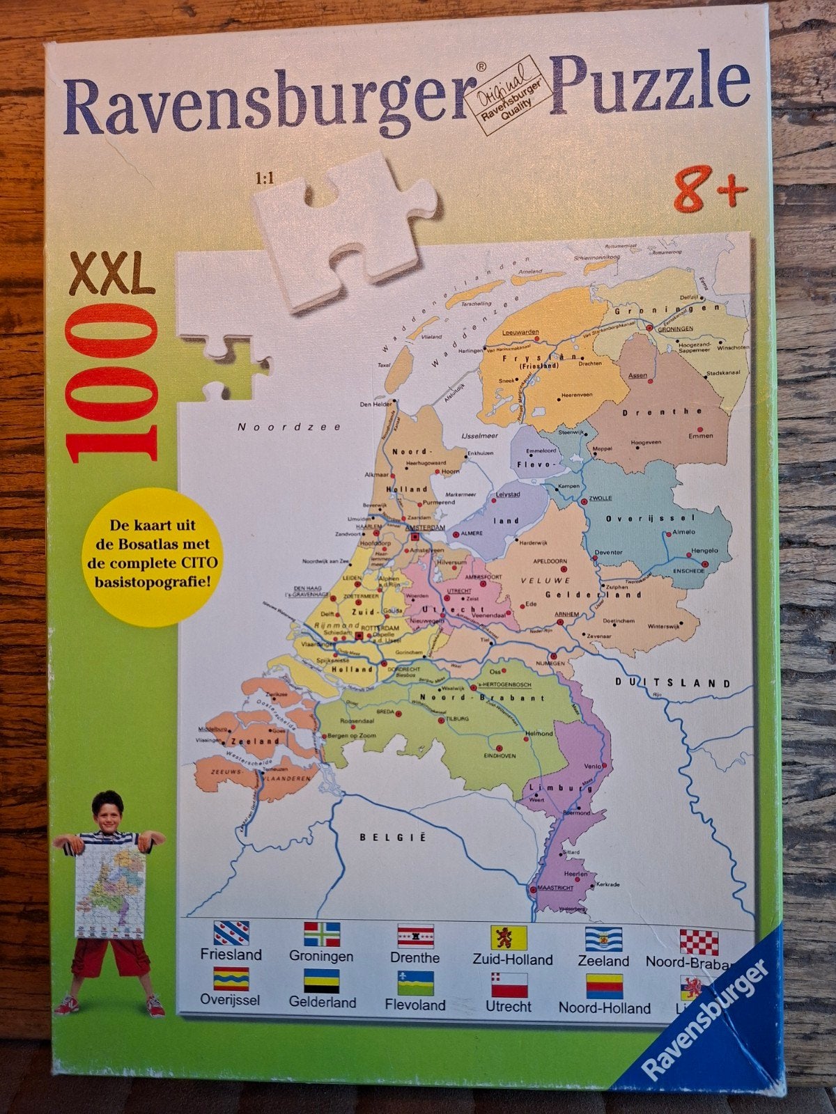 Ravensburger Legpuzzel Nederland 100 XXL stukjes, Ophalen of Verzenden, Meer dan 50 stukjes, Gebruikt, 6 jaar of ouder