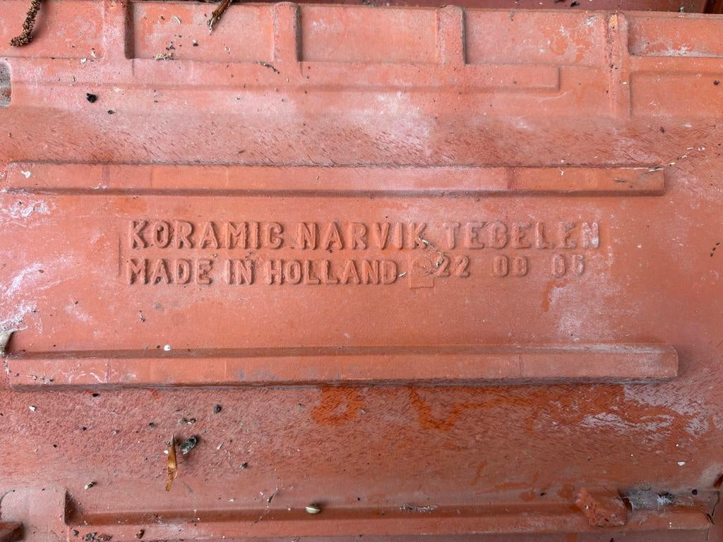 Koramic Narvik dakpannen, ca. 6m2 - ideaal voor kippenhok, Ophalen, Gebruikt, Steen of Klei, 5 tot 10 m²