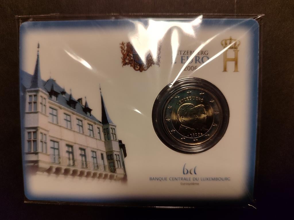 Luxemburg 2 euro 2006 BU Henri & Maria Teresa Coincard, Postzegels en Munten, Munten | Europa | Euromunten, Ophalen of Verzenden