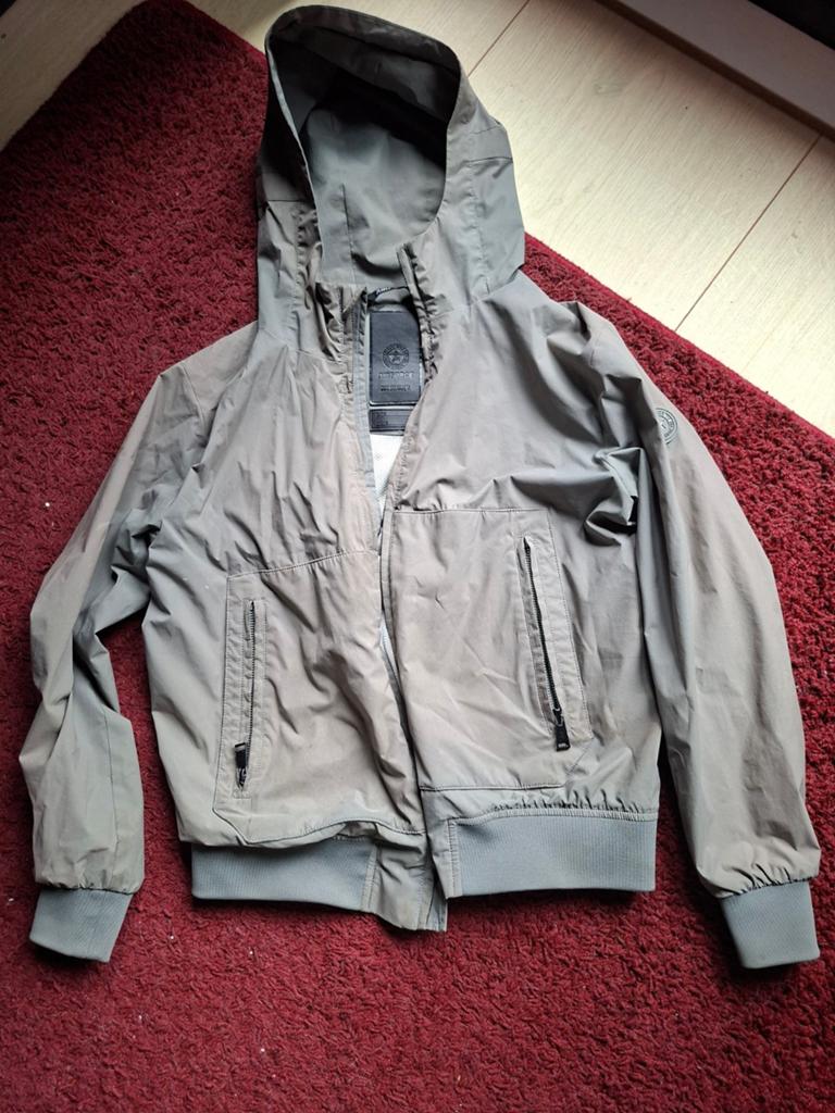 Airforce zomerjas,  jas maat 12, licht verkleurd, Ophalen, Meisje, Jas