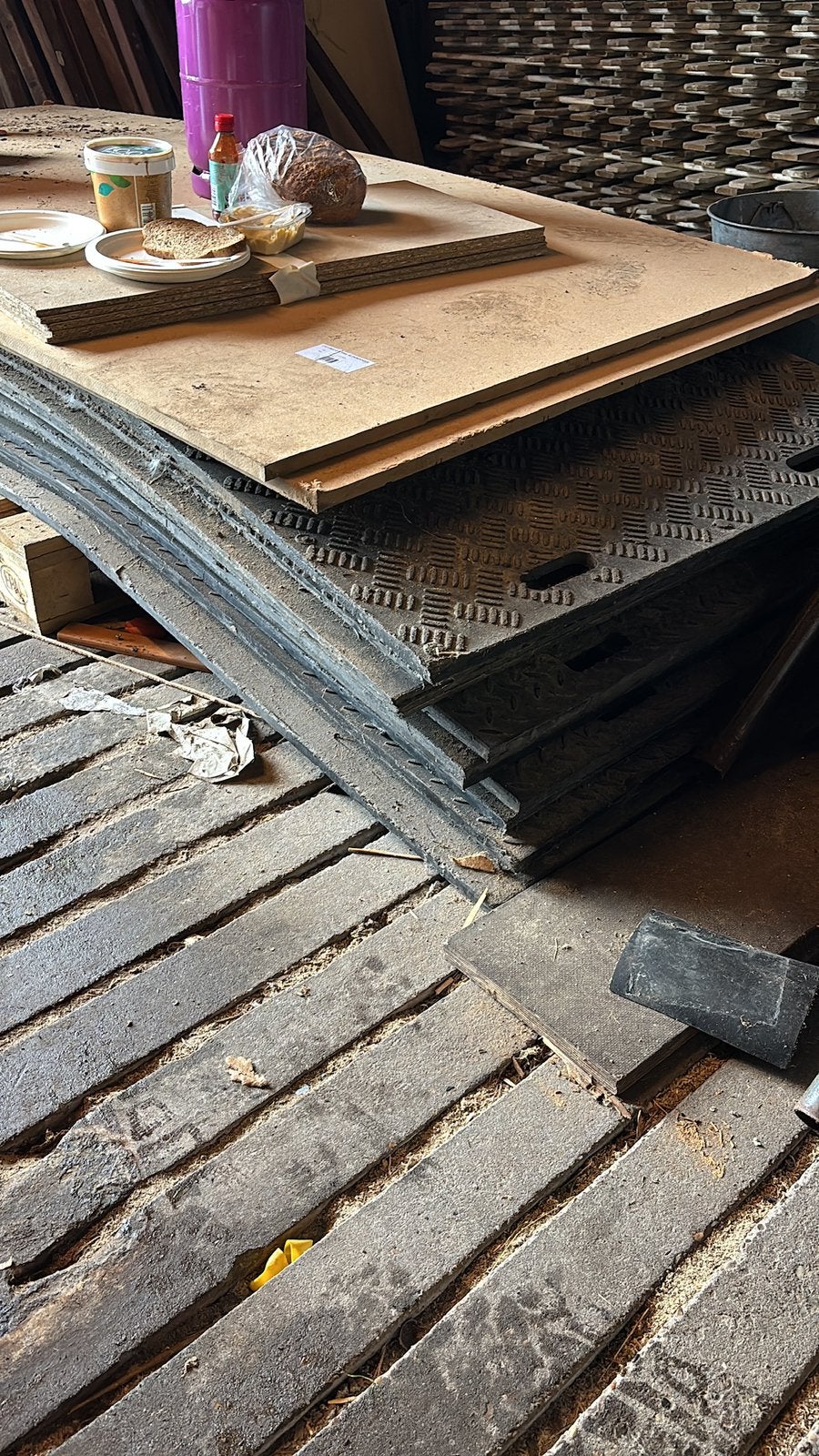 15 rij platen, Doe-het-zelf en Verbouw, Platen en Panelen, Ophalen, Gebruikt