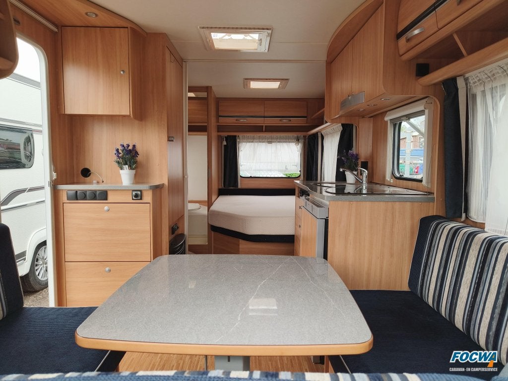 Dethleffs Camper 450 DB Mover Fransbed Zit Unico, Caravans en Kamperen, Rondzit, Bedrijf, Overige typen, Tot en met 4