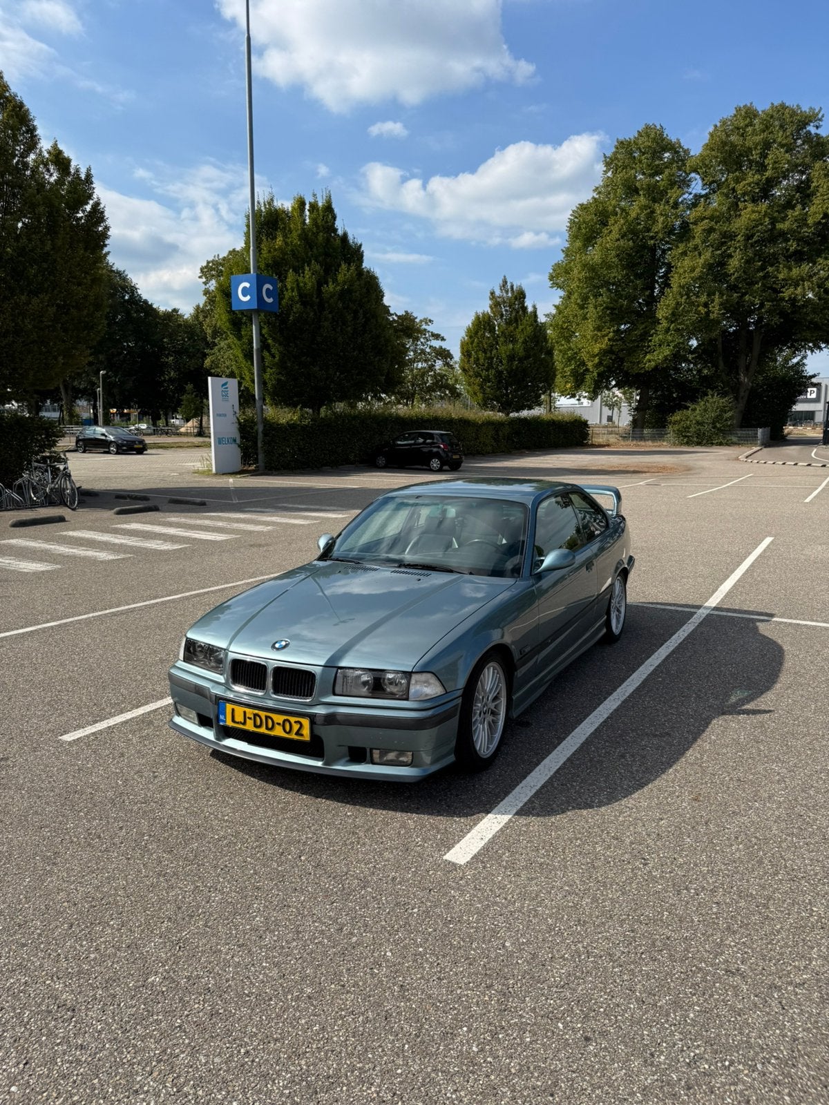 BMW 3-Serie 2.0 I 320 Coupe 1995 morea groen grun, Auto's, BMW, Achterwielaandrijving, 1290 kg, Origineel Nederlands, Handgeschakeld