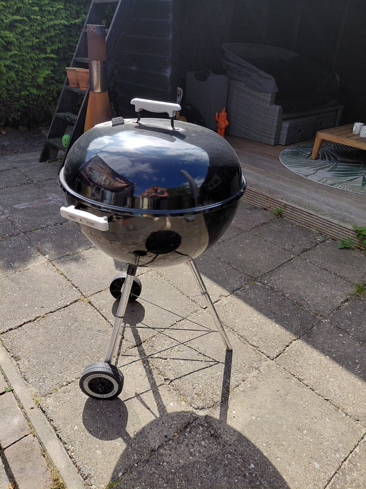 Weber Compact Kettle BBQ - Zwart, Ophalen of Verzenden, Gebruikt, Weber