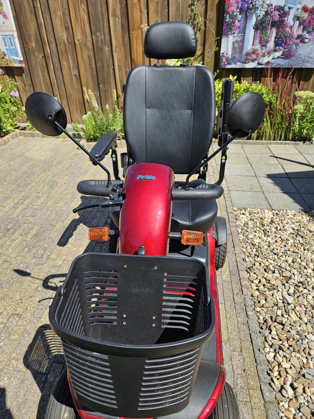 zgan scootmobiel, Mobilae Comfortable DX 2.0, rood/zwart, Zo goed als nieuw, 16 km/u of meer, 46 km of meer, Ophalen