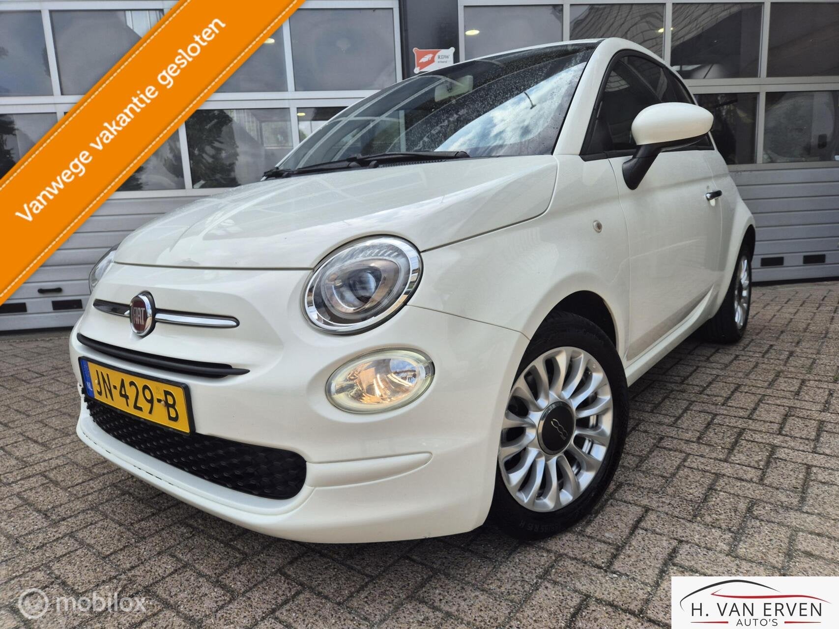 Fiat 500 0.9 TwinAir Turbo Popstar AIRCO NAP, Auto's, Voorwielaandrijving, Origineel Nederlands, Bedrijf, Handgeschakeld