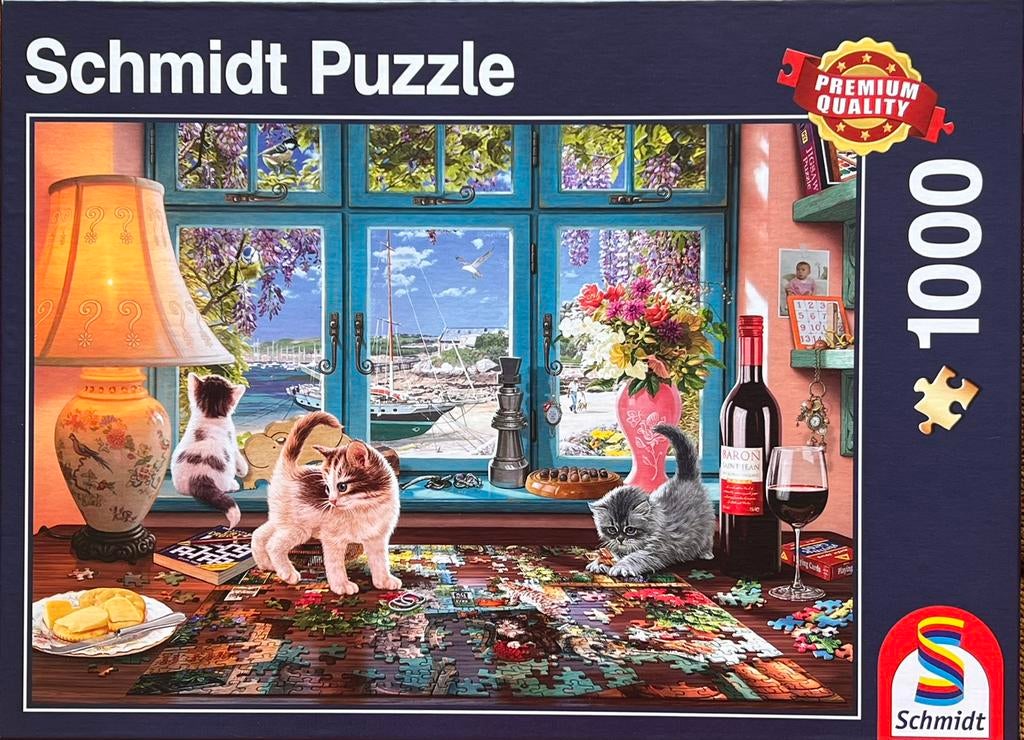 Te koop prachtige Schmidt puzzels 1000 stukjes, Ophalen of Verzenden, 500 t/m 1500 stukjes, Zo goed als nieuw