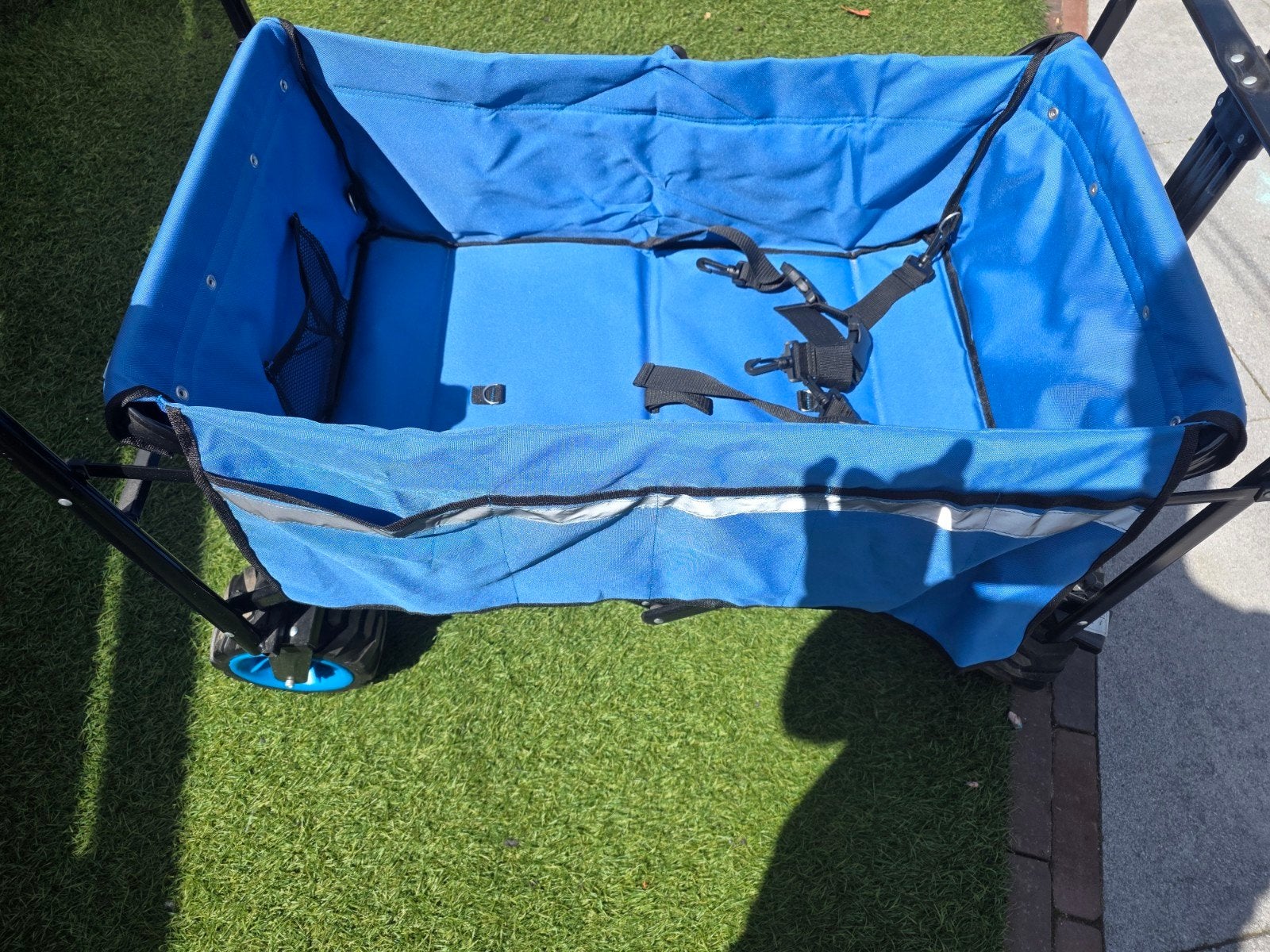 Opvouwbare bolderkar - Blauw, Ophalen, Opvouwbaar, Gebruikt