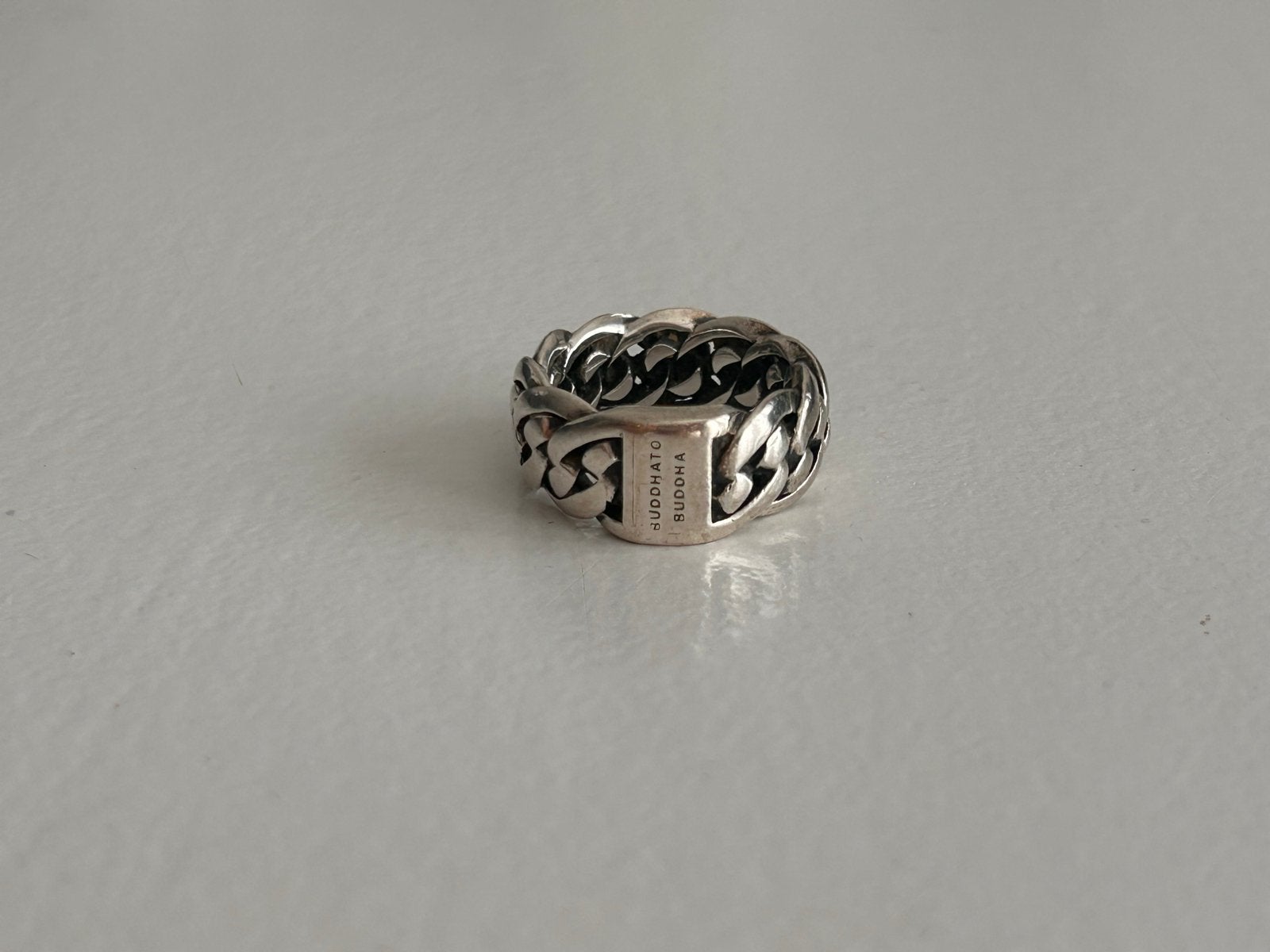 Buddha to Buddha ring Ben maat 16, Ophalen of Verzenden, Dame of Heer, Zilver, Kleiner dan 17