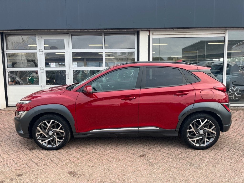 Hyundai KONA 1.6 GDI HEV Premium Leder CarPlay Ad.cruise, Auto's, Gebruikt, 2 kWh, SUV of Terreinwagen, Kona
