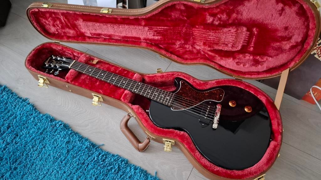 Gibson Les Paul Junior high gloss black MINT condition, Ophalen, Zo goed als nieuw, Solid body, Gibson