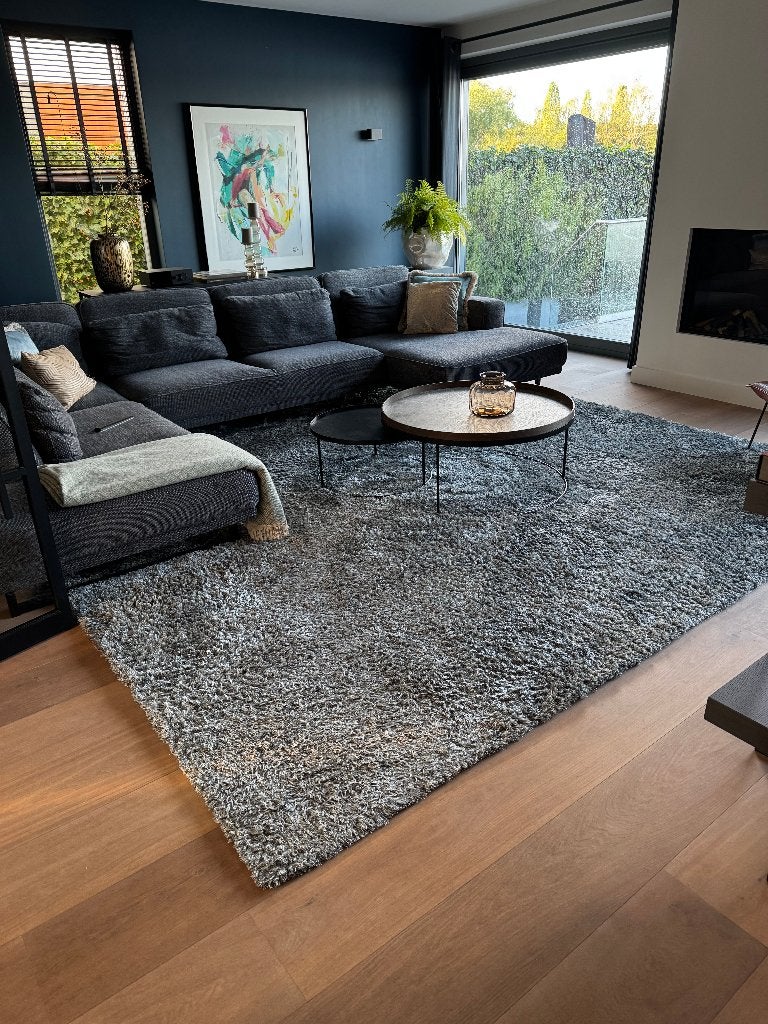 Modern hoogpolig vloerkleed., Ophalen, Vierkant, 200 cm of meer, Zo goed als nieuw