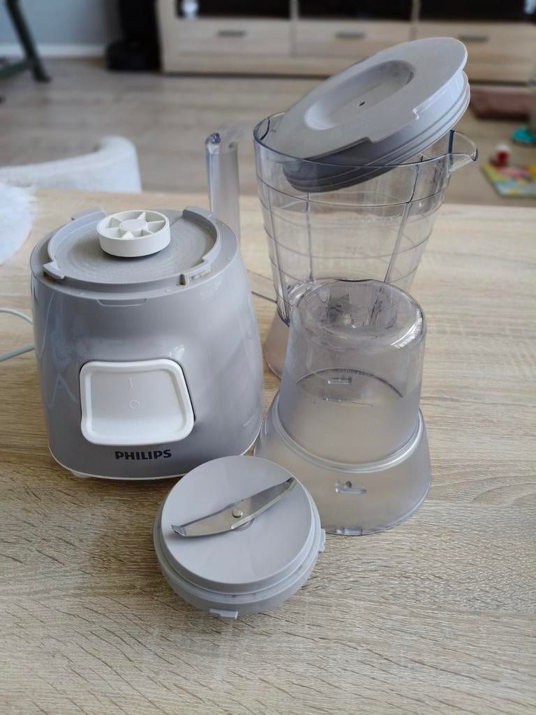 Philips Blender HR2056 - Grijs - 350W, Ophalen, Zo goed als nieuw, Blender