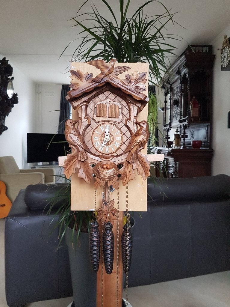 unieke koekoek met 2 melodien, Ophalen